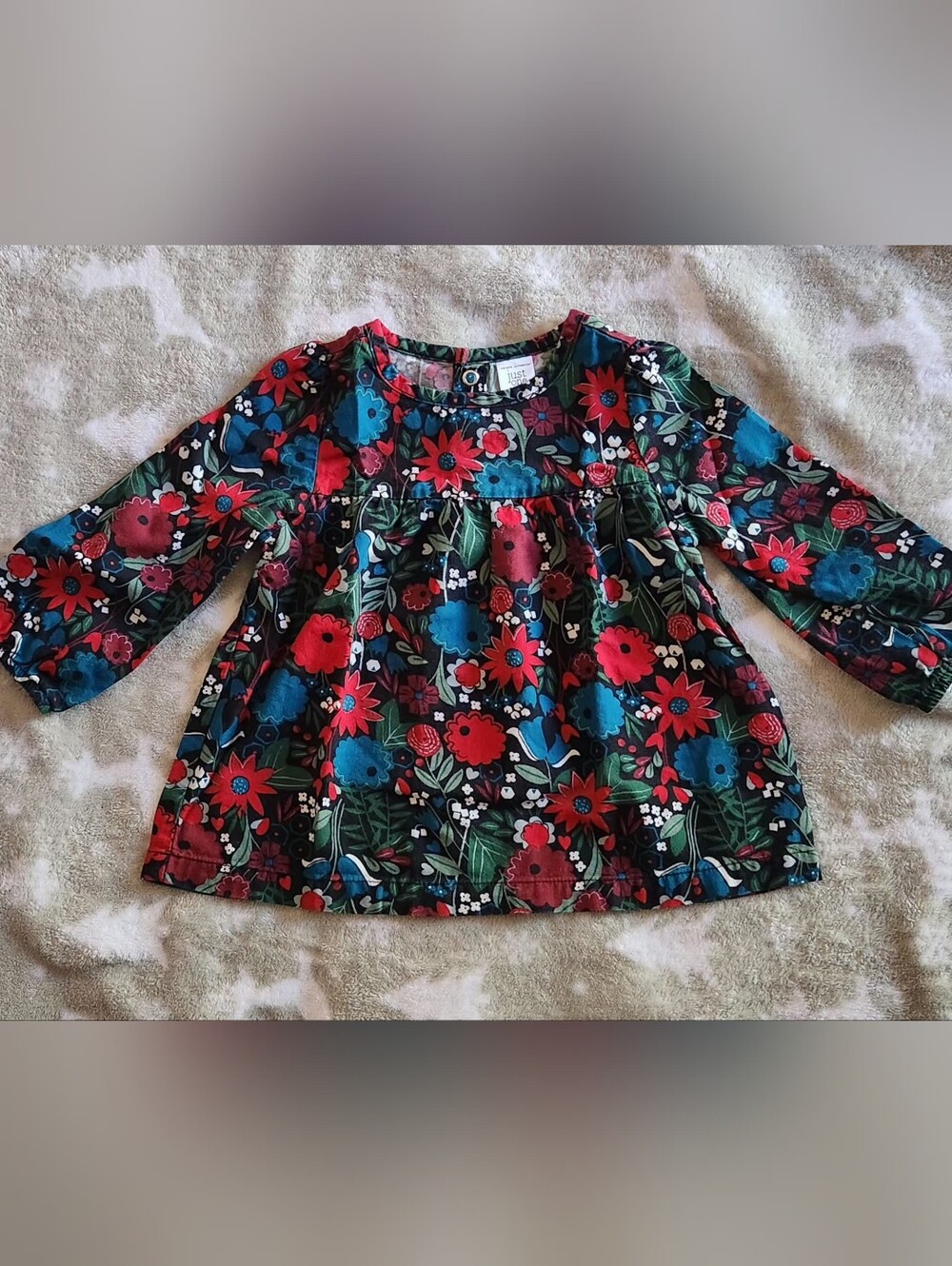 Just One You by Carter's Girls' Floral Long-Sleeve Top Size 18mos